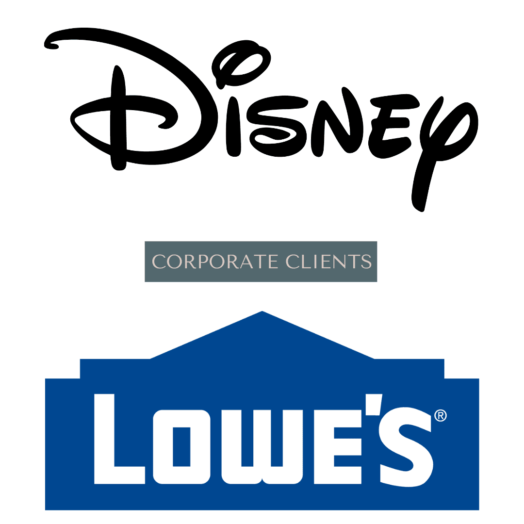 Logos for Disney and Lowe's